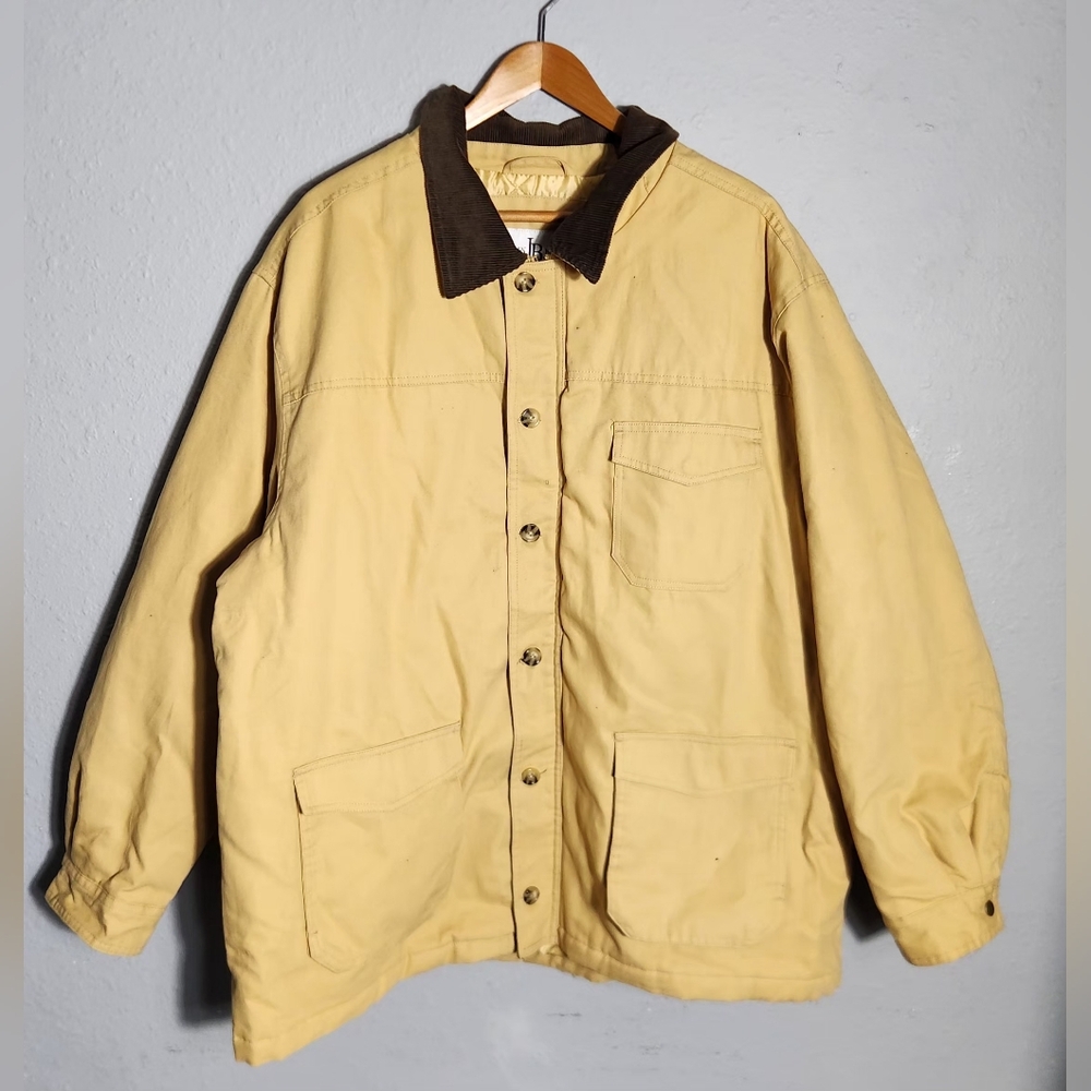 Vintage John Blair Men's Chore Jacket Corduroy Collar 2XL